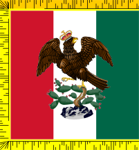 [Reverse side of Imperial military flag (1821-1823). By Juan Manuel Gabino Villascán]